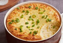 Σουφλέ πατάτας με πράσο και τυριά!