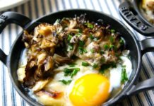 Συνταγή για μελάτα τηγανητά αυγά με μανιτάρια από τον Τάσο Αντωνίου