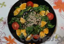 Σπανάκι με πορτοκάλι και κρέμα βαλσάμικου