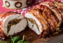 Πεντανόστιμο Ψητό γεμιστό στήθος γαλοπούλας!!