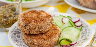 Juicy μπιφτέκι μανιταριών