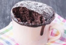 Κέικ σοκολάτας στο φλιτζάνι