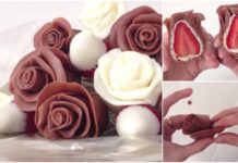 Σοκολατένια Τριαντάφυλλα με Γέμιση Φράουλας που θα σας Ξετρελάνουν