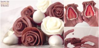 Σοκολατένια Τριαντάφυλλα με Γέμιση Φράουλας που θα σας Ξετρελάνουν