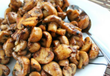 Μανιτάρια με ούζο και μάραθο