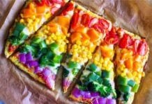 Συνταγή για πίτσα ουράνιο τόξο