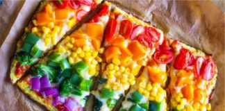 Συνταγή για πίτσα ουράνιο τόξο