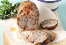 Ρολό κατσίκι με μυρωδικά στη γάστρα