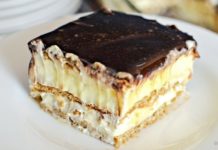 Φανταστική συνταγή για λαχταριστή τούρτα εκλέρ, έτοιμη σε 15 λεπτά χωρίς ψήσιμο!