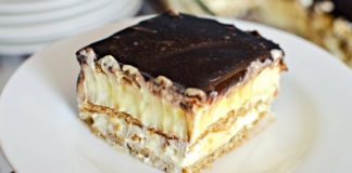 Φανταστική συνταγή για λαχταριστή τούρτα εκλέρ, έτοιμη σε 15 λεπτά χωρίς ψήσιμο!