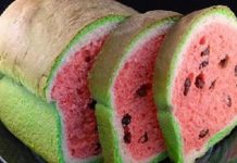 Πως να φτιάξετε ένα σταφιδόψωμο σαν καρπούζι (Βίντεο)