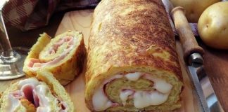 Λαχταριστό Και Πανεύκολο Ρολό Πατάτας Με Τυρί Και Ζαμπόν