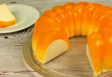 Δίχρωμη τούρτα-ζελέ πορτοκαλιού: Δροσερό γλυκάκι για τον καύσωνα, με ελάχιστα λιπαρά