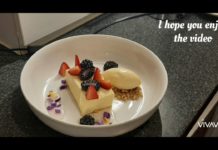 (Creme brulee) Κρεμ μπρουλέ με φρούτα του δάσους και Σάλτσα από βρώσιμα λουλούδια