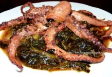 Χταποδοπίλαφο με σπανάκι