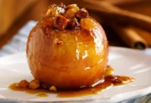 Ξεροψημένα μήλα με μέλι