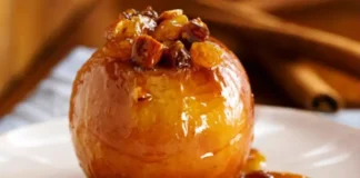 Ξεροψημένα μήλα με μέλι